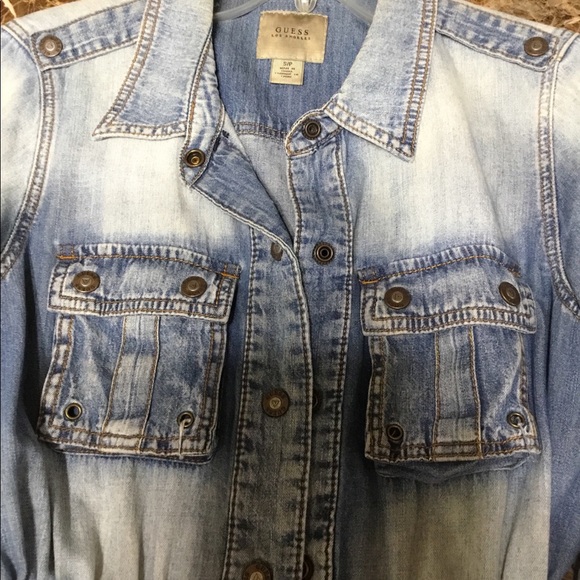GUESS Jean jacket with waist adjustment - Picture 2 of 8